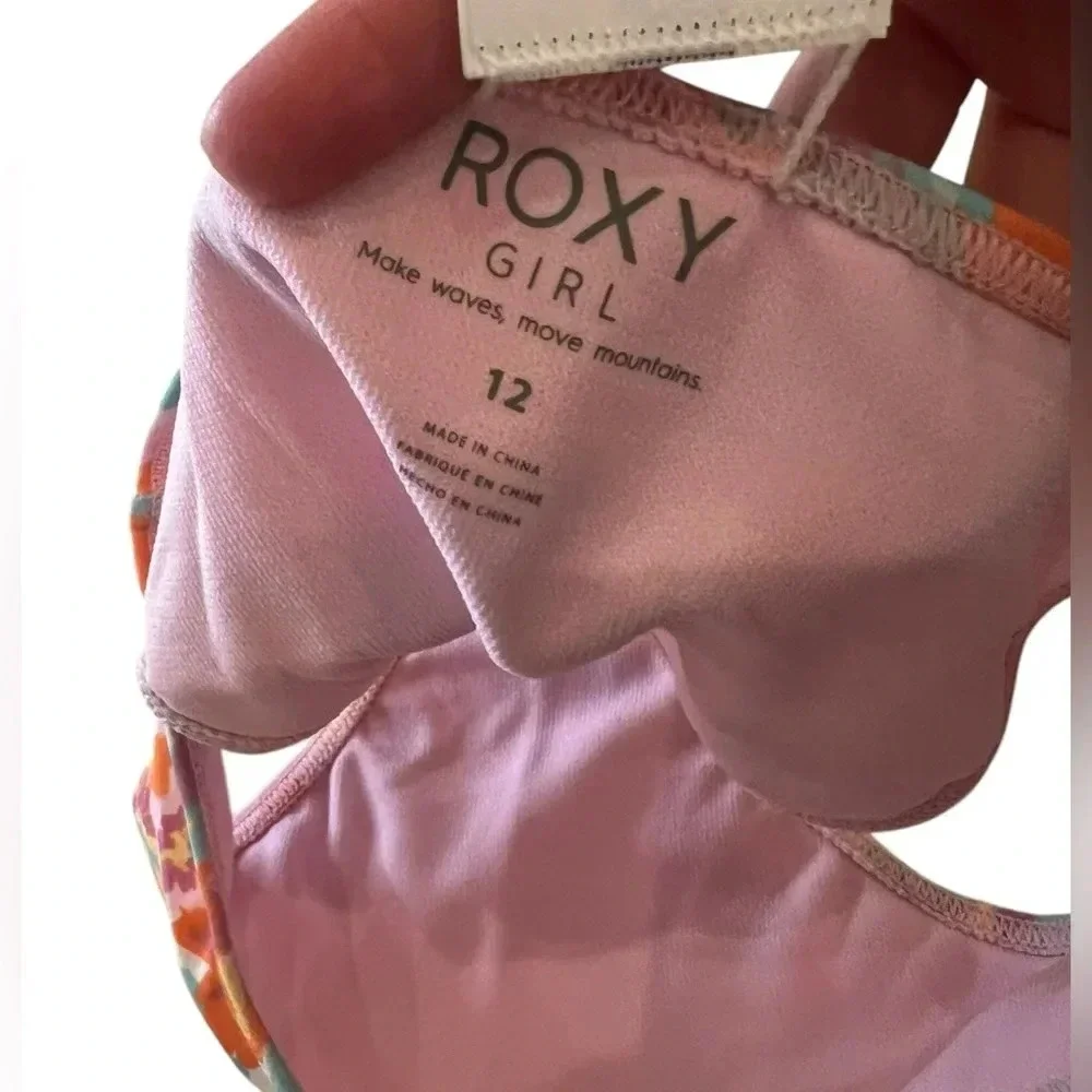 NWT Roxy Girls Floraya Flutter Bikini Set